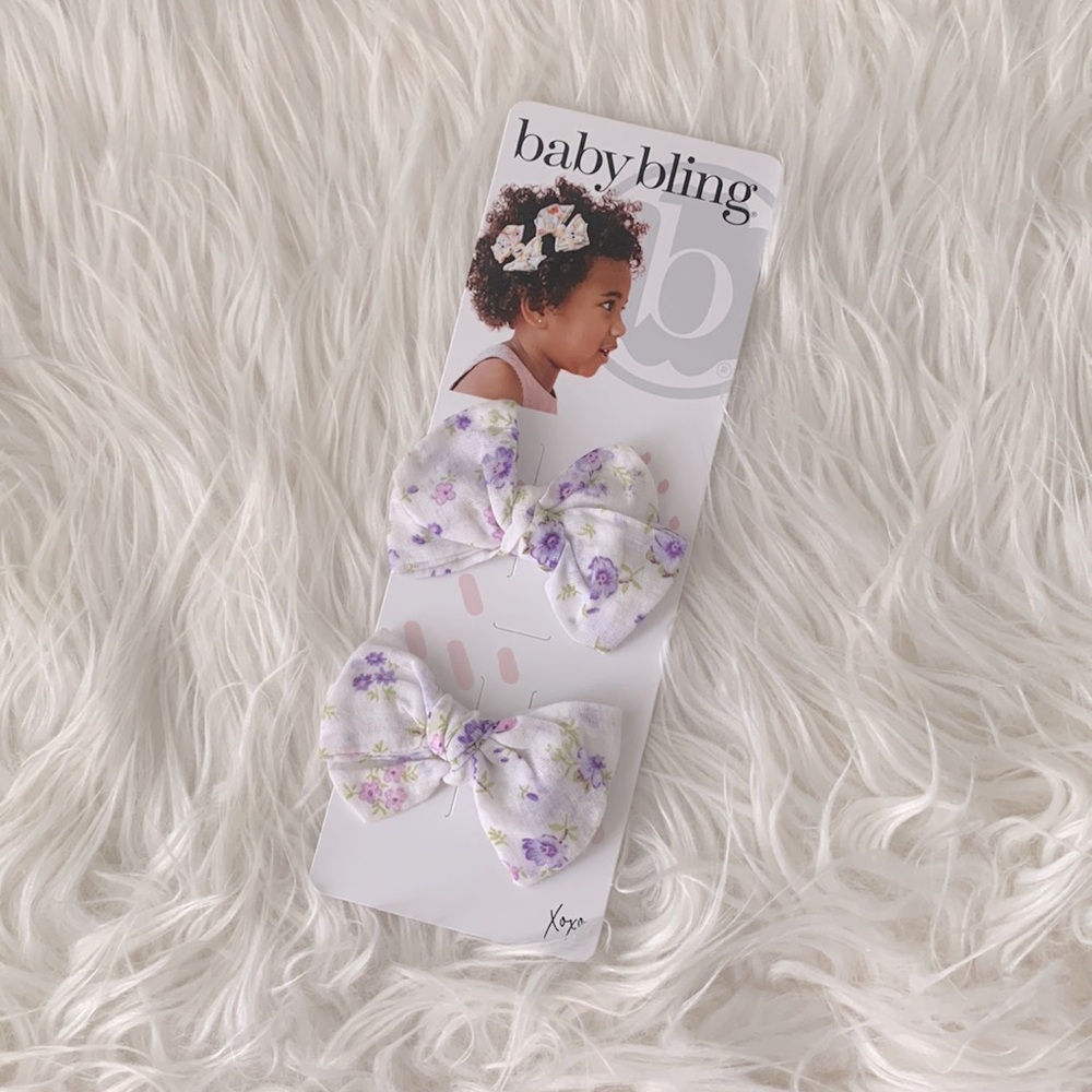 Baby Bling Bow Clips